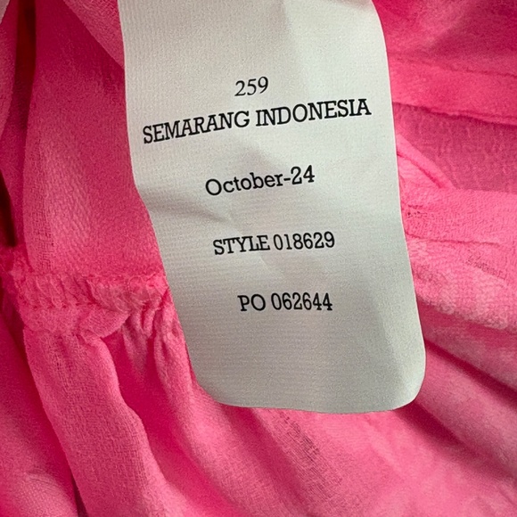 Lilly Pulitzer Shenzi Cover-Up Rousseau Pink Tangerine Dream Poly Clip Jacquard - Picture 12 of 15